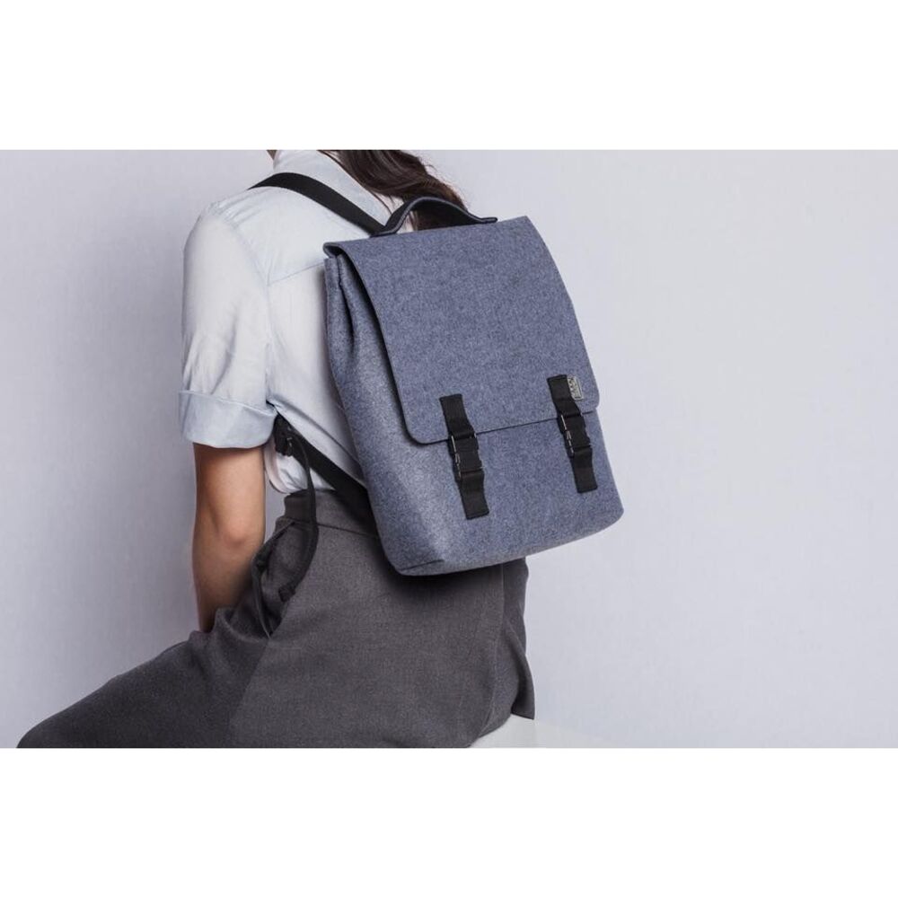 NWT- M.R.K.T. Grey/Black Carter Felt Mini Backpack